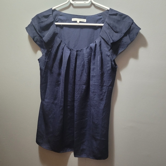 Violet and Claire Navy Top Size S - Picture 2 of 6